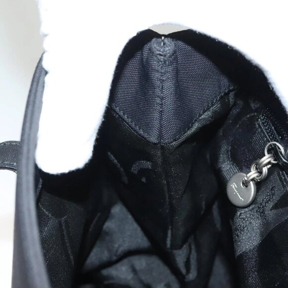 Salvatore Ferragamo Shoulder Bag Canvas Black - Picture 12 of 15